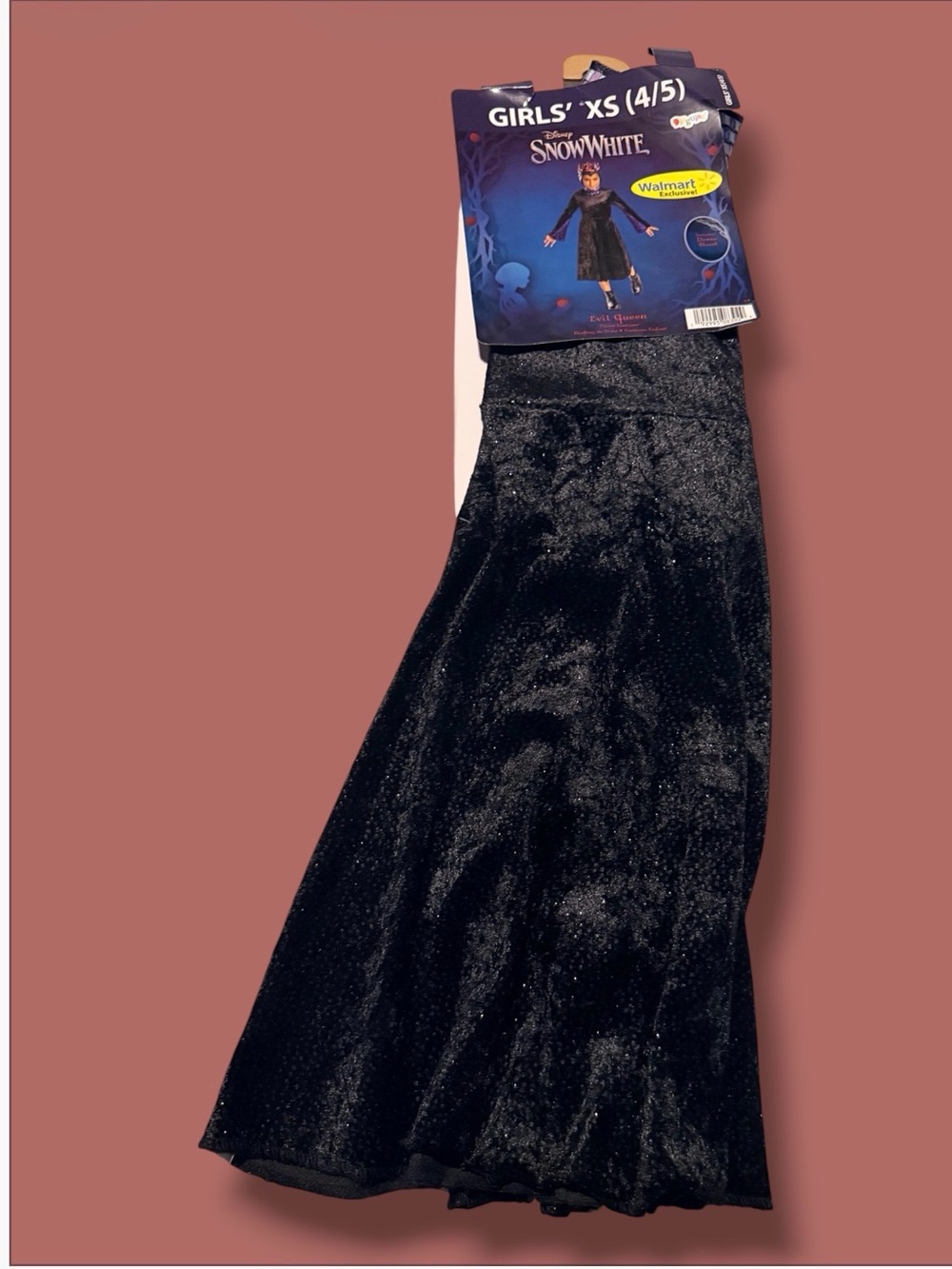 New! Disney Evil Queen Girls' Costume - (Snow White) Black & Purple (XS 4/5) - Picture 2 of 4